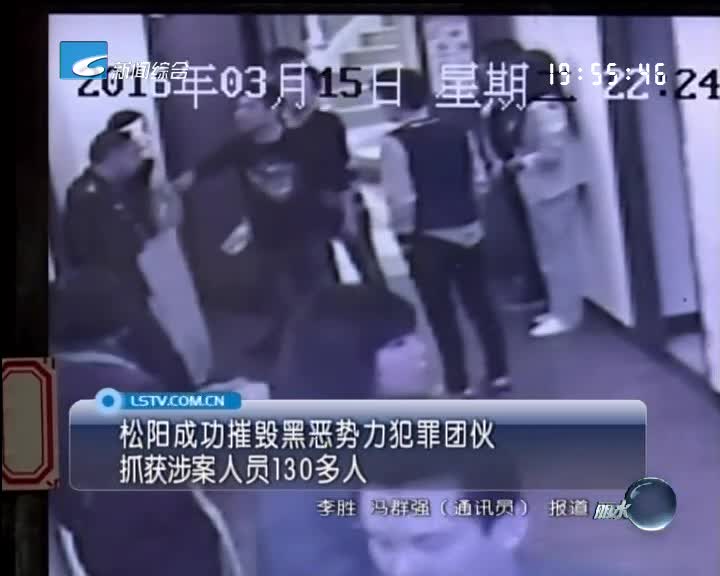 松阳成功摧毁黑恶势力犯罪团伙 抓.