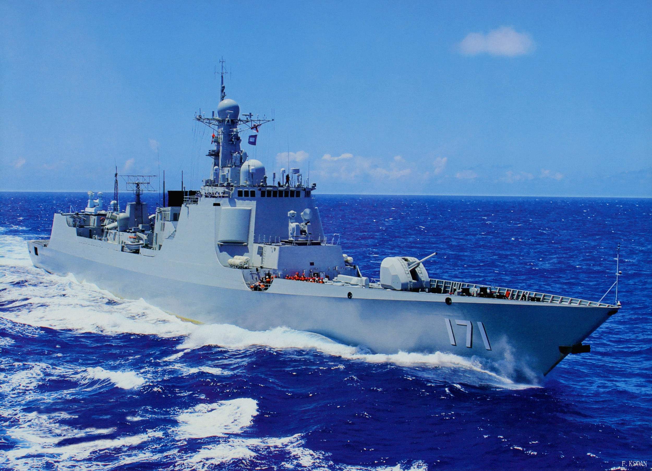 157“丽水”舰舰徽亮相 25艘052D全部服役 年末驱逐舰总数升至50艘